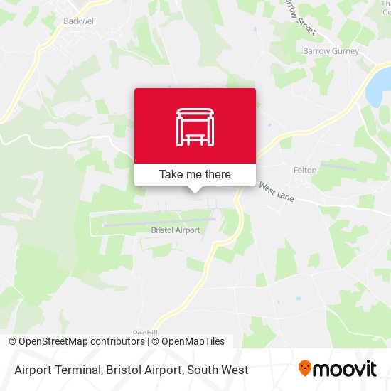 Airport Terminal, Bristol Airport map