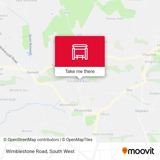 Wimblestone Road map