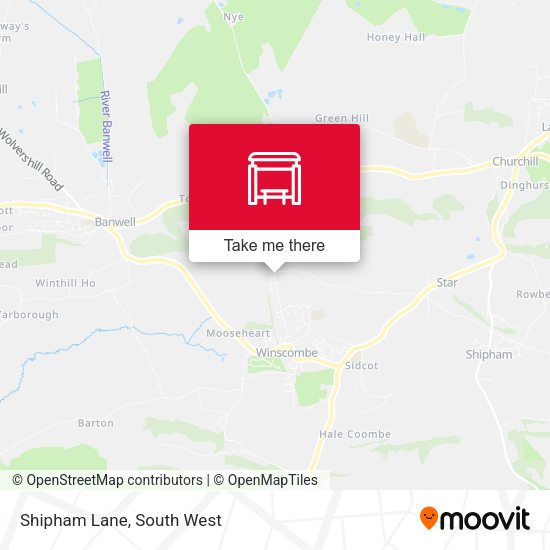 Shipham Lane map