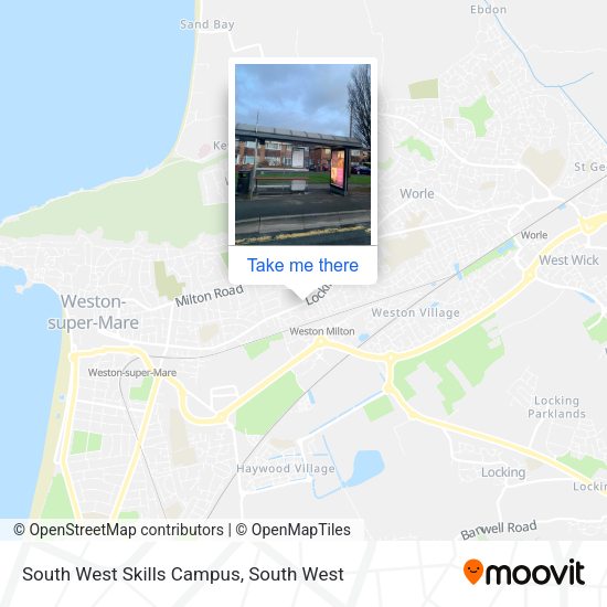 South West Skills Campus map