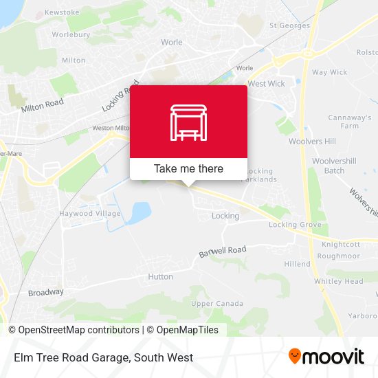 Elm Tree Road Garage map