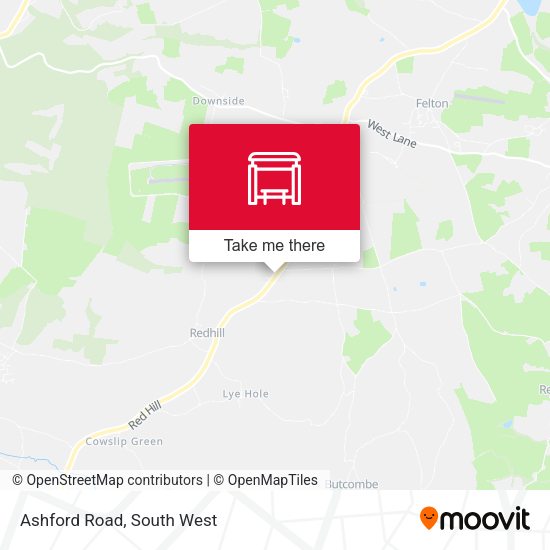Ashford Road map