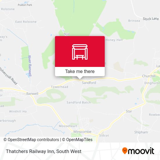 Thatchers Railway Inn map