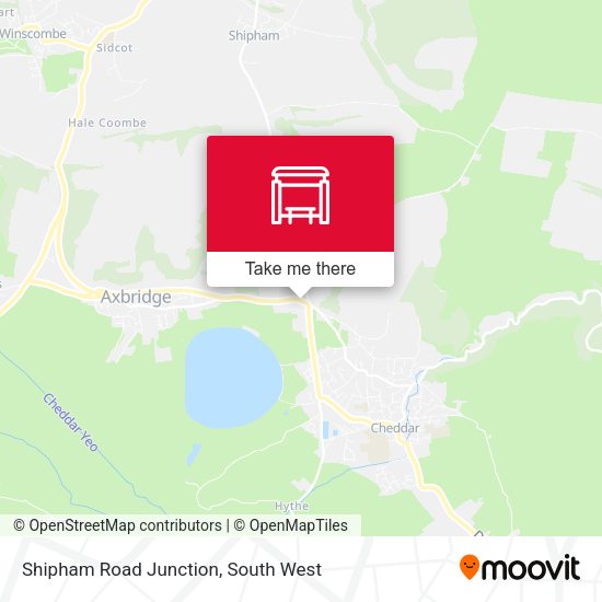 Shipham Road Junction map