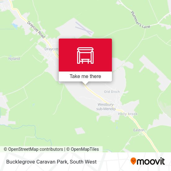 Bucklegrove Caravan Park map