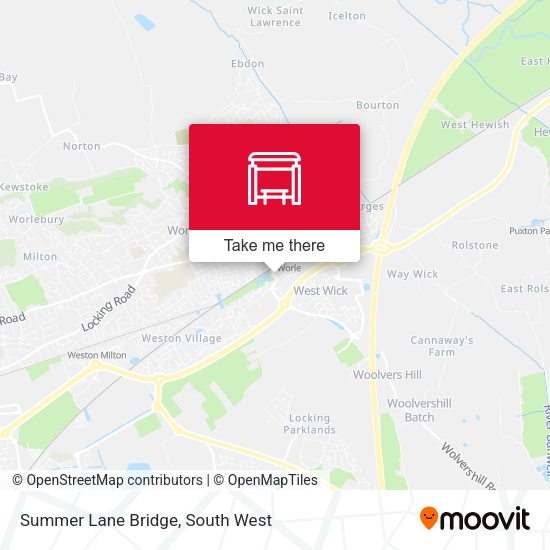 Summer Lane Bridge map