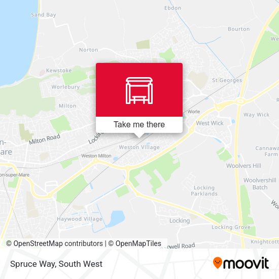 Spruce Way map