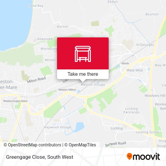 Greengage Close map