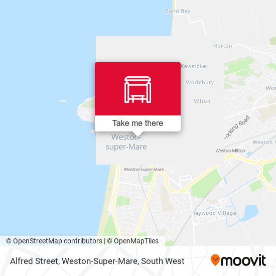 Alfred Street, Weston-Super-Mare map