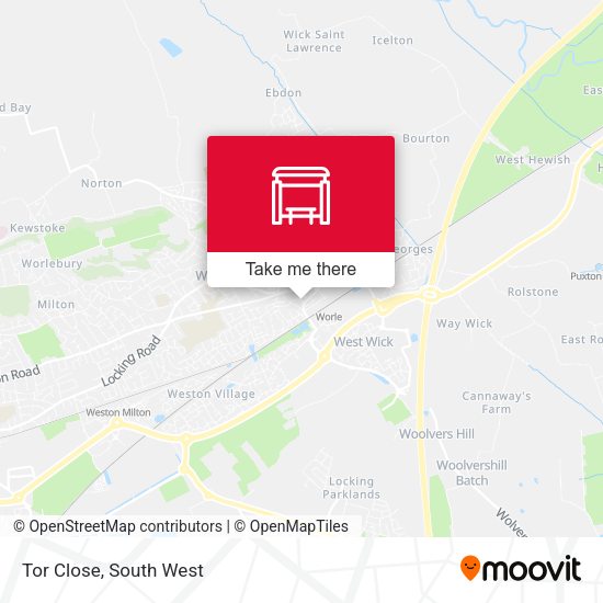 Tor Close map