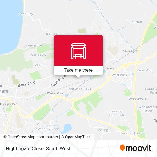 Nightingale Close map