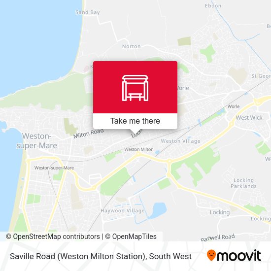 Saville Road (Weston Milton Station) map