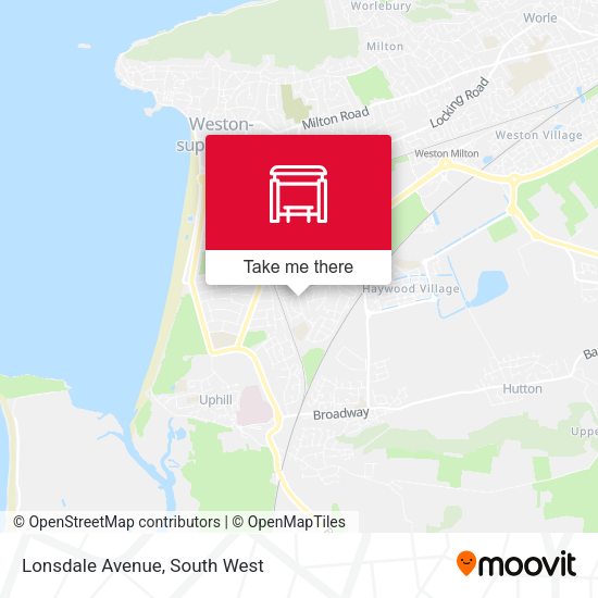 Lonsdale Avenue map