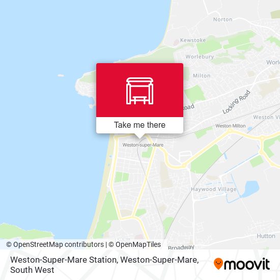 Weston-Super-Mare Station, Weston-Super-Mare map