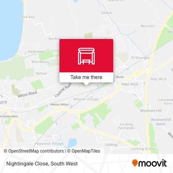 Nightingale Close map