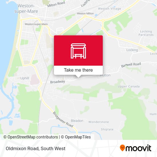 Oldmixon Road map