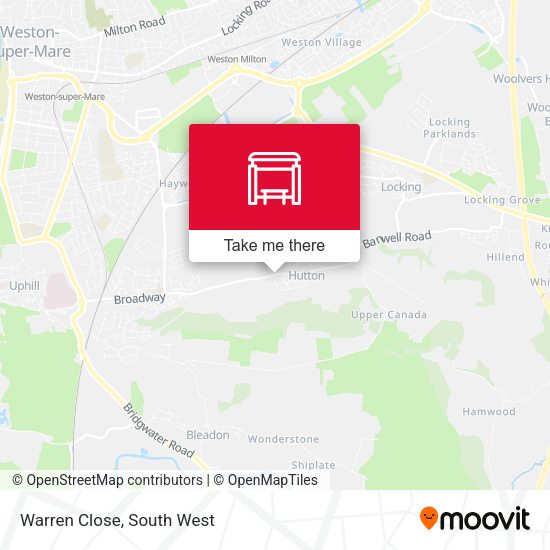 Warren Close map