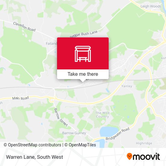 Warren Lane map