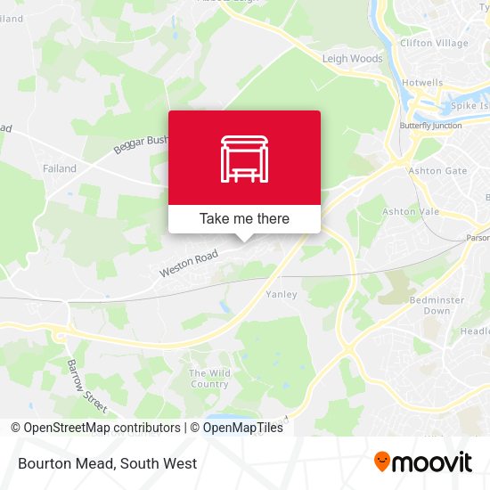 Bourton Mead map