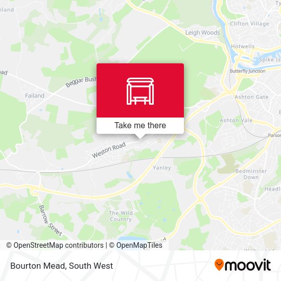 Bourton Mead map
