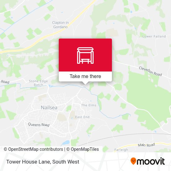 Tower House Lane map