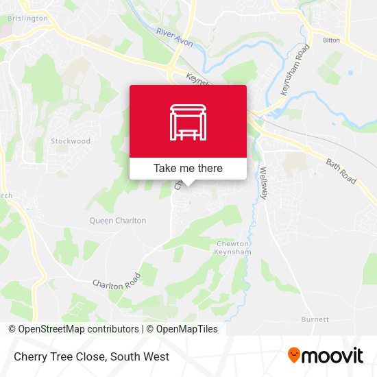 Cherry Tree Close map