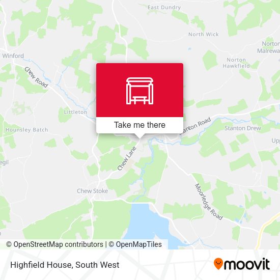 Highfield House map