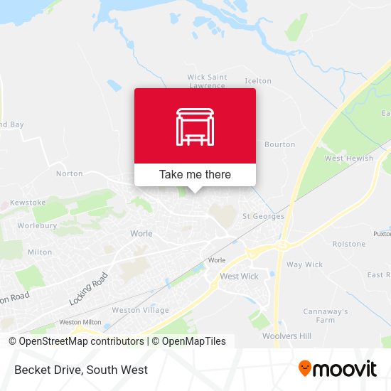 Becket Drive map