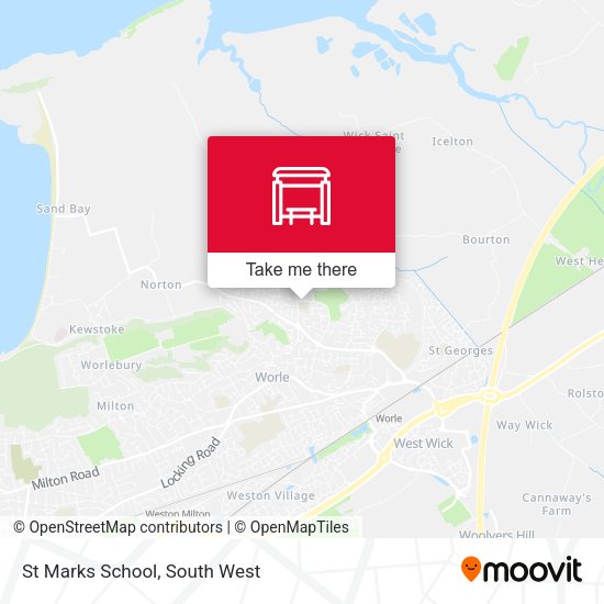 St Marks School map