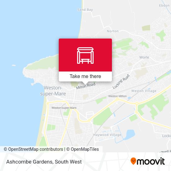 Ashcombe Gardens map
