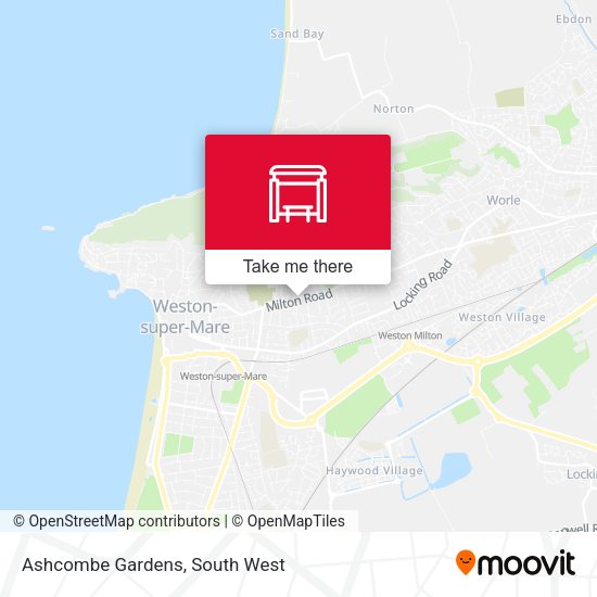 Ashcombe Gardens, Ashcombe Park map