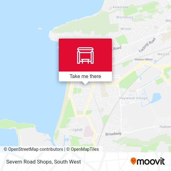 Severn Road Shops map