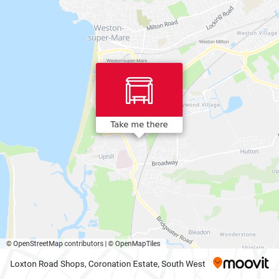 Loxton Road Shops, Coronation Estate map