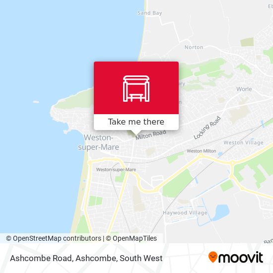 Ashcombe Road, Ashcombe map