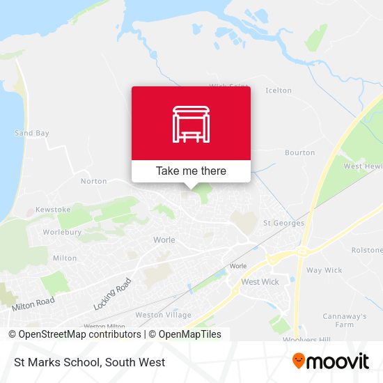 St Marks School map