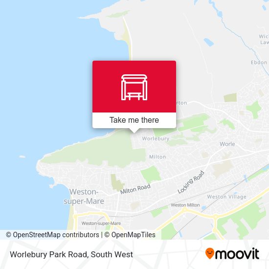 Worlebury Park Road map