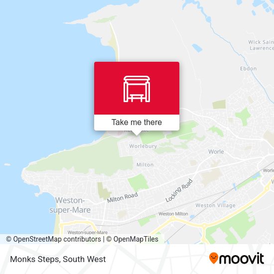 Monks Steps map