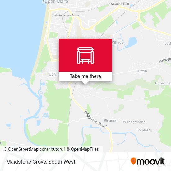Maidstone Grove map