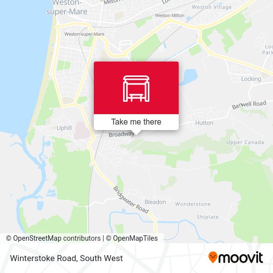 Winterstoke Road map