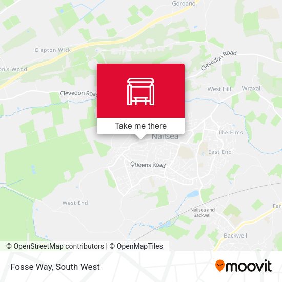 Fosse Way map