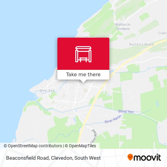 Beaconsfield Road, Clevedon map