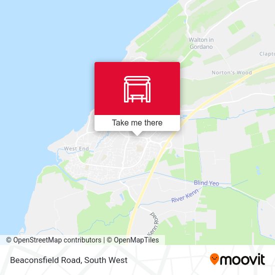 Beaconsfield Road, Clevedon map