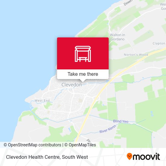 Clevedon Health Centre map