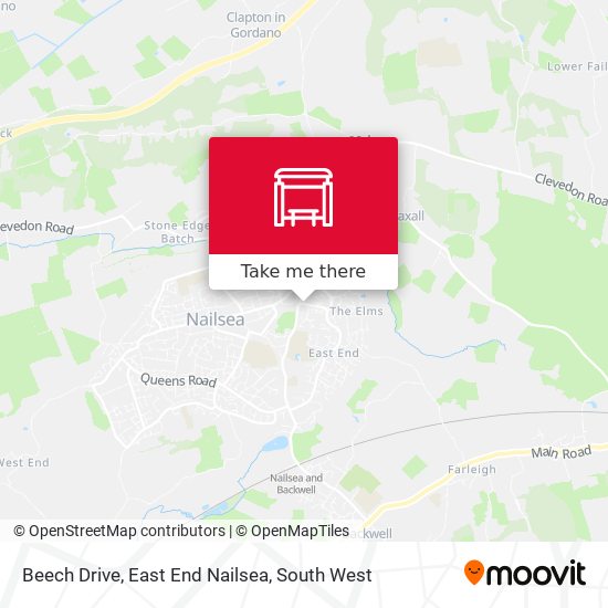 Beech Drive, East End Nailsea map