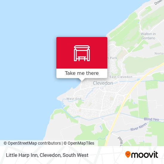 Little Harp Inn, Clevedon map