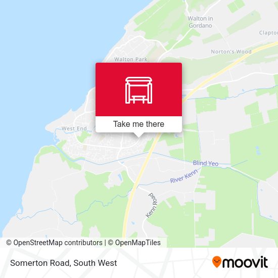 Somerton Road map