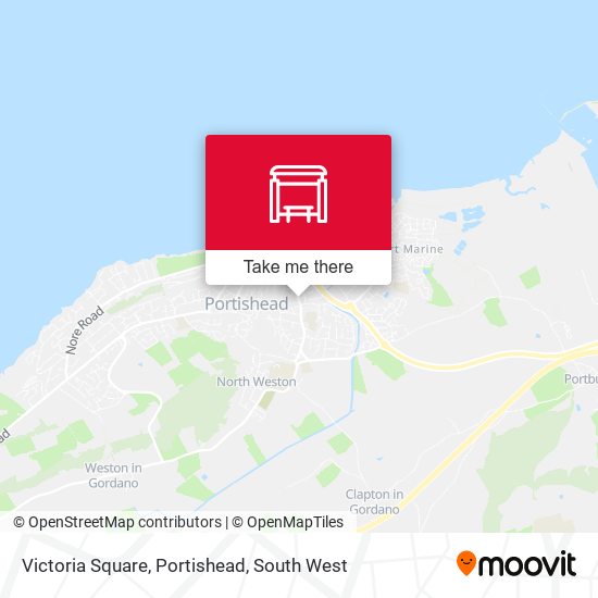 Victoria Square, Portishead map