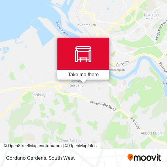 Gordano Gardens map