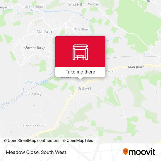 Meadow Close map