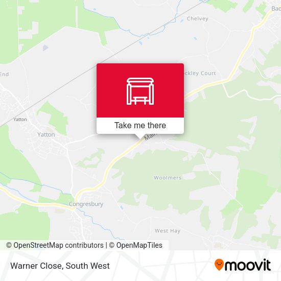 Warner Close map